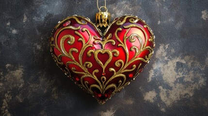 Valentine's Day Decorative Heart Ornament