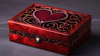 Valentine's Day Heart-Themed Jewelry Gift Box