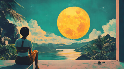 Retro Art with Vintage Aesthetic Design