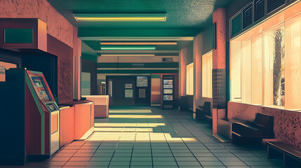 Retro Art with Vintage Aesthetic Design