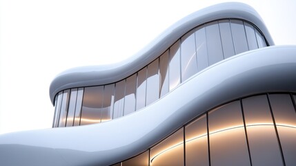 Obraz premium Curved Glass Building