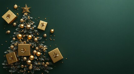 Christmas Background  Blank greeting card with  copy space for your Xmas Advent greeting card or advertisement,