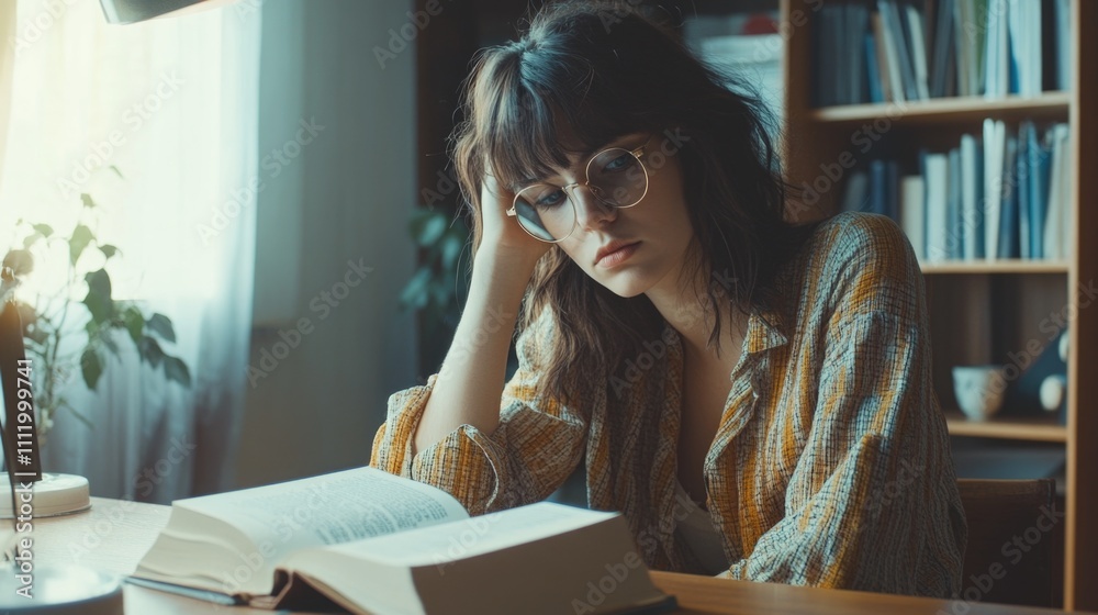 Canvas Prints Woman reading book