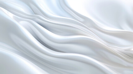 wave White Layers Abstract 3D