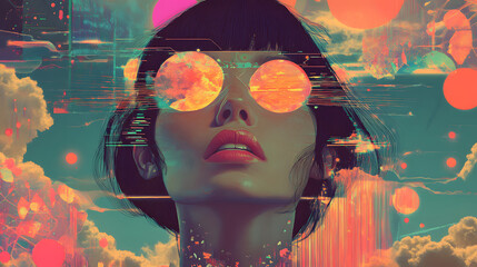 Retro Art with Vintage Aesthetic Design