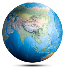 World globe planet map