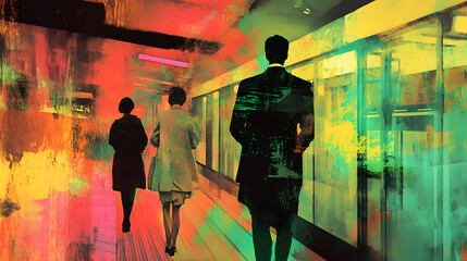 Retro Art with Vintage Aesthetic Design