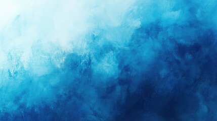 Obraz premium A stunning abstract display of deep blue hues and soft brush strokes, evoking tranquility and depth in a dreamy oceanic atmosphere.