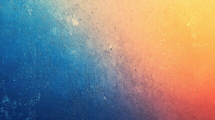 Naklejka premium Vibrant gradient background blending deep blue and warm orange hues.