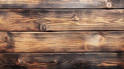 Fototapeta premium Dark Brown Wooden Planks Horizontal Texture Background
