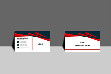 Double-sided flat business card template.