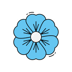 Geranium vector icon