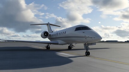 Private Jet on the Runway: A Luxurious Flight Awaits
