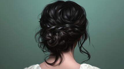Fototapeta premium Simple lazy hair 