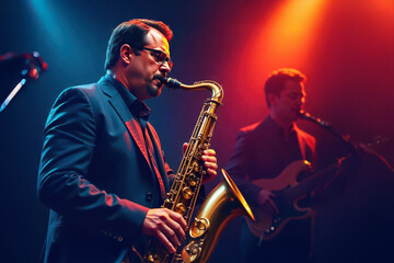 Live jazz performance music venue event photography urban nightlife close-up musical expression