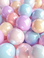 Colorful Balloons Pile