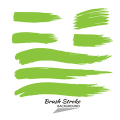 Obraz premium Vector green brush strokes