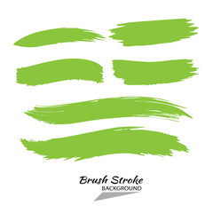 Obraz premium set of green brush strokes