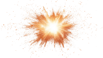 Explosion of pixels transparent background