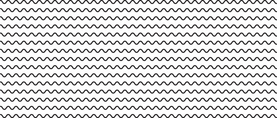 Wave lines pattern background seamless vector as zigzag stroke texture , undulate squiggle simple backdrop stripes element repeated image clip art. vector illustration.