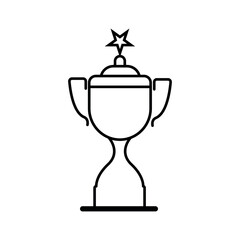 Trophy cup, winner cup, victory cup icon. Reward symbol sign for web and mobile