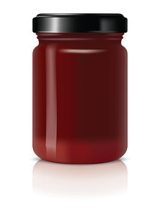 Mock up jam glass jars or decorative glass jars