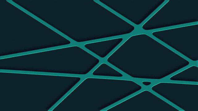 green turquoise 3d lines. concise and elegant business background