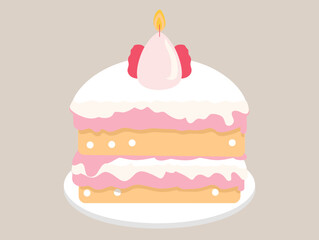 birthday cake with candles