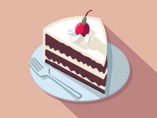 cake with cherry
