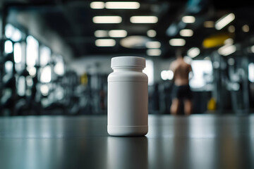 Gym Supplements Bottle Mockup