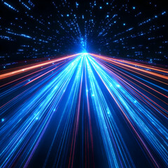 Obraz premium Abstract 3D Light Trails Background