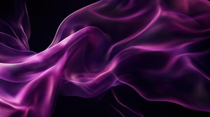 Obraz premium Flowing abstract waves of purple and pink create an ethereal and dynamic visual experience.