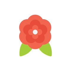 Camellia  vector icon