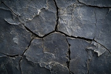 Rock crack close-up