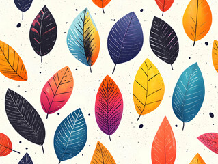 Vibrant Autumn Leaf Illustration