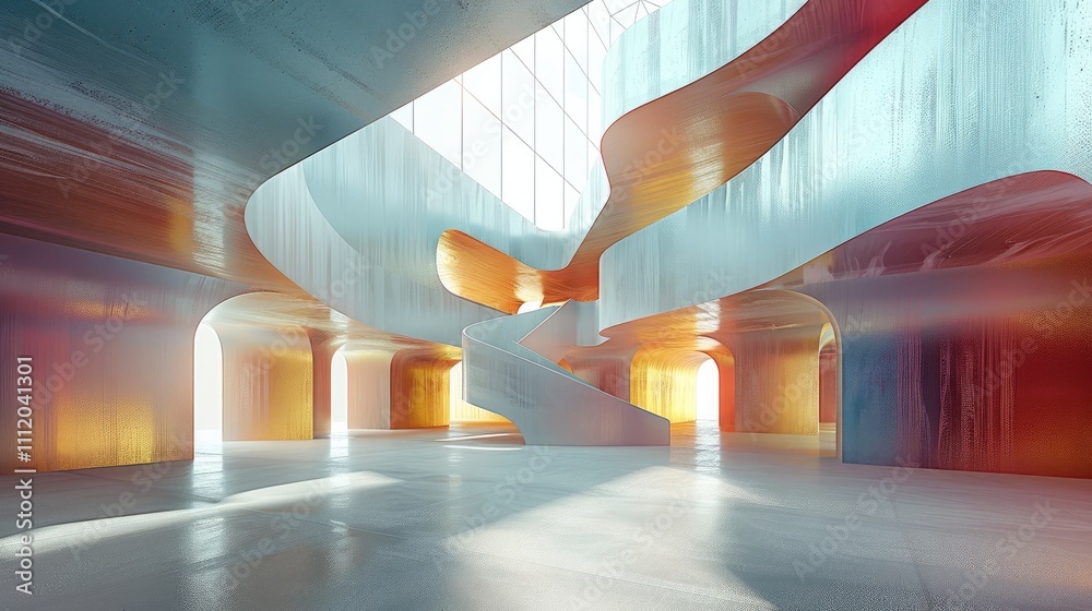 Aufkleber A performance venue using a modern abstract art scheme.