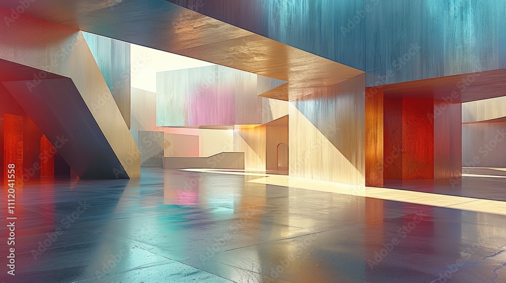 Aufkleber A performance venue using a modern abstract art scheme.