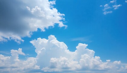 blue sky and white clouds