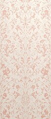 Fototapeta premium Whimsical Damask Wallpaper with Floral Motifs and Pastel Colors, elegant pastel colors, feminine touch in decor, soft and sweet wall decor ideas, delicate patterns on paper