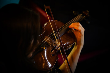 Closeup of hands playing violin © Ruslan