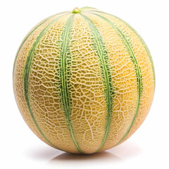 melon on white background