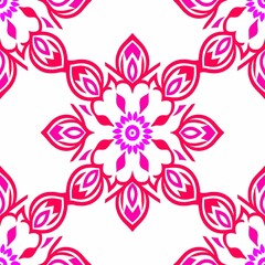 seamless pattern with flowers background with blocks
