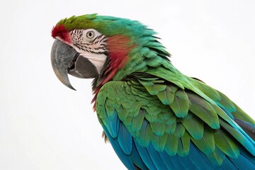 Obraz premium Green-winged Macaw isolated on white background