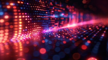 Obraz premium Abstract Digital Lights Background