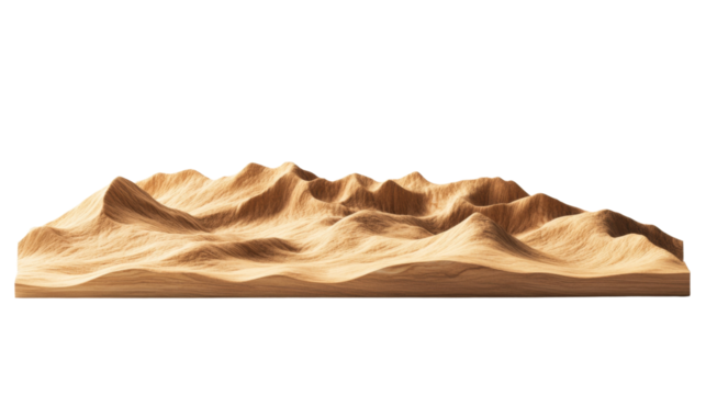 Desert dunes transparent background