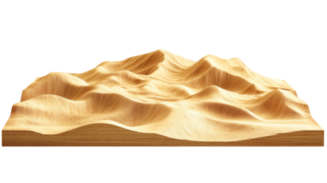Desert dunes transparent background