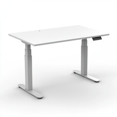 Adjustable standing desk featuring a smooth, spacious surface suitable for home or office use during working hours