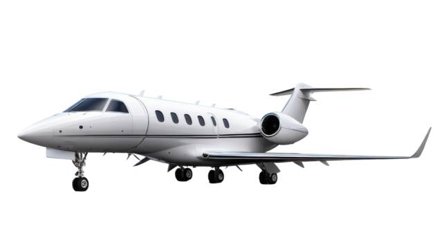 Private Jet Isolated on transparent background, Private Jet PNG