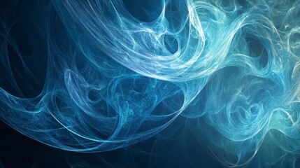 Water-inspired abstract art with flowing lines and calming colors