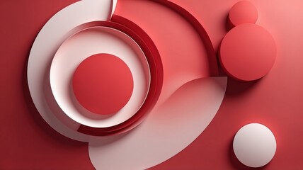 Obraz premium circle abstract background red gradient circular
